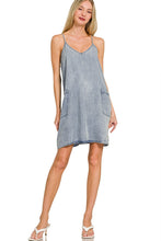 Load image into Gallery viewer, Lizzy Chambray Mini Dress
