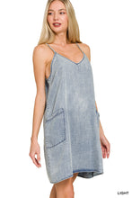 Load image into Gallery viewer, Lizzy Chambray Mini Dress
