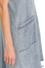 Load image into Gallery viewer, Lizzy Chambray Mini Dress

