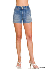 Load image into Gallery viewer, Utility Pocket Denim Shorts

