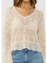 Load image into Gallery viewer, Call Me Up Crochet Knit Top
