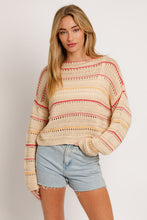 Load image into Gallery viewer, Cloudy Love Sweater Top Cream
