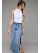 Load image into Gallery viewer, Peyton Midi Skirt Denim
