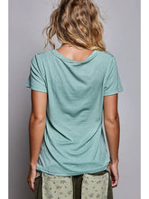 Load image into Gallery viewer, Jersey Stone Washed V-Neck Top
