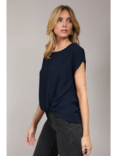 Load image into Gallery viewer, Twist &amp; Shout Top Navy
