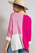 Load image into Gallery viewer, Split Decision Sweater Pink
