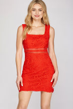 Load image into Gallery viewer, Hot For The Holidays Mini Dress Red
