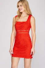 Load image into Gallery viewer, Hot For The Holidays Mini Dress Red
