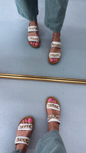 Load image into Gallery viewer, Seeing Double Sandal Ivory
