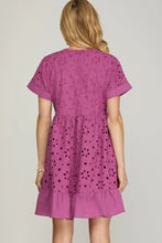 Load image into Gallery viewer, Magenta Dreamy Mini Dress
