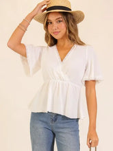 Load image into Gallery viewer, Delicate Touch Peplum Top
