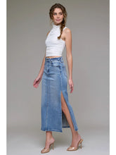 Load image into Gallery viewer, Peyton Midi Skirt Denim
