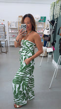 Load image into Gallery viewer, Off To Paradise Wide Leg Pants Green
