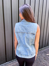 Load image into Gallery viewer, Morgan Sleeveless Denim Vest
