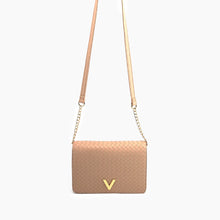 Load image into Gallery viewer, Haven Flap Woven Crossbody Bag Beige
