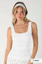 Load image into Gallery viewer, Lace Textured Square Tank

