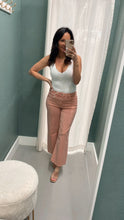 Load image into Gallery viewer, Olivia Crop Wide Leg Jean Blush
