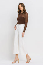 Load image into Gallery viewer, Olivia Crop Wide Leg Jean White
