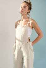 Load image into Gallery viewer, Penny Overall Jumpsuit Oatmeal
