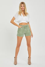 Load image into Gallery viewer, New Bestie Cargo Shorts Olive
