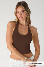 Load image into Gallery viewer, Floral Lace Halter Crop Top

