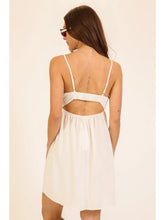 Load image into Gallery viewer, Airflow Tie-Front Cutout Mini Dress
