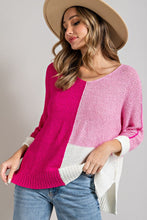 Load image into Gallery viewer, Split Decision Sweater Pink
