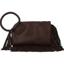 Load image into Gallery viewer, Fringe Leather Wristlet/Clutch
