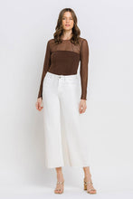 Load image into Gallery viewer, Olivia Crop Wide Leg Jean White
