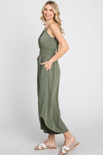 Load image into Gallery viewer, Halter Neck Jumpsuit Pesto
