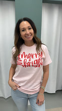 Load image into Gallery viewer, Merry &amp; Bright Graphic Tee
