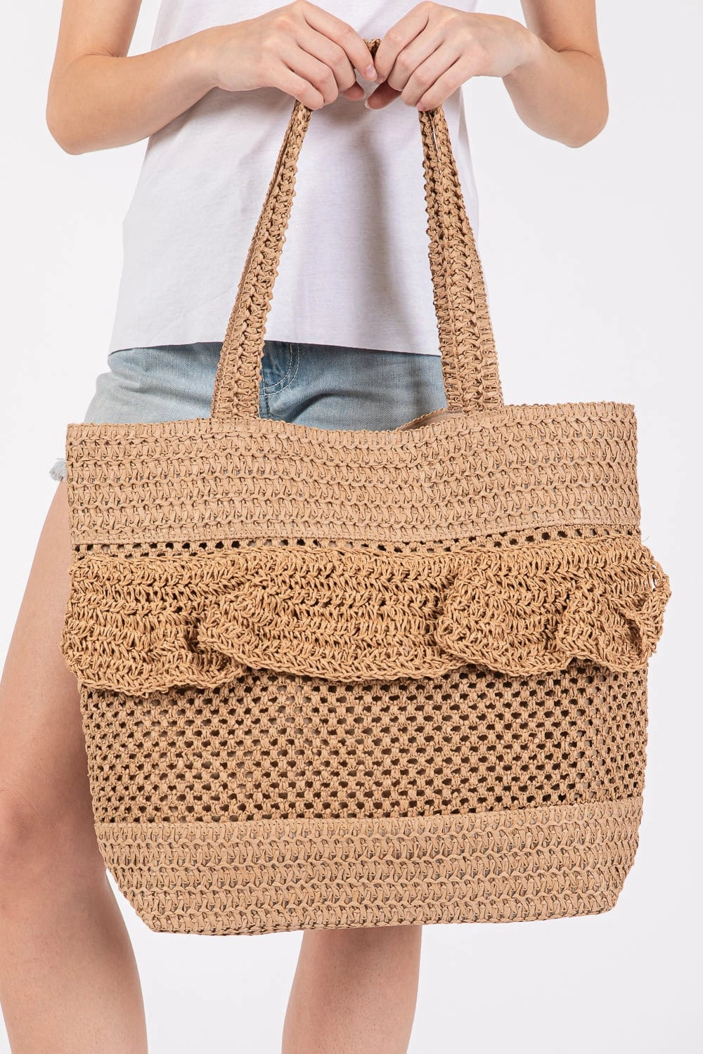Ruffle Beach Tote
