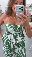 Load image into Gallery viewer, Off To Paradise Crop Top Green
