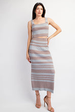 Load image into Gallery viewer, Metallic Stripe Sweater Top
