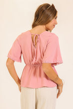 Load image into Gallery viewer, Delicate Touch Peplum Top
