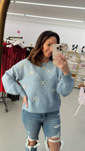 Load image into Gallery viewer, Pearly Bow Sweater
