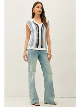 Load image into Gallery viewer, Metallic Waves Knit Top
