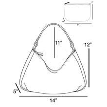 Load image into Gallery viewer, Suede Fringe Hobo Bag With Inner Zip Pouch
