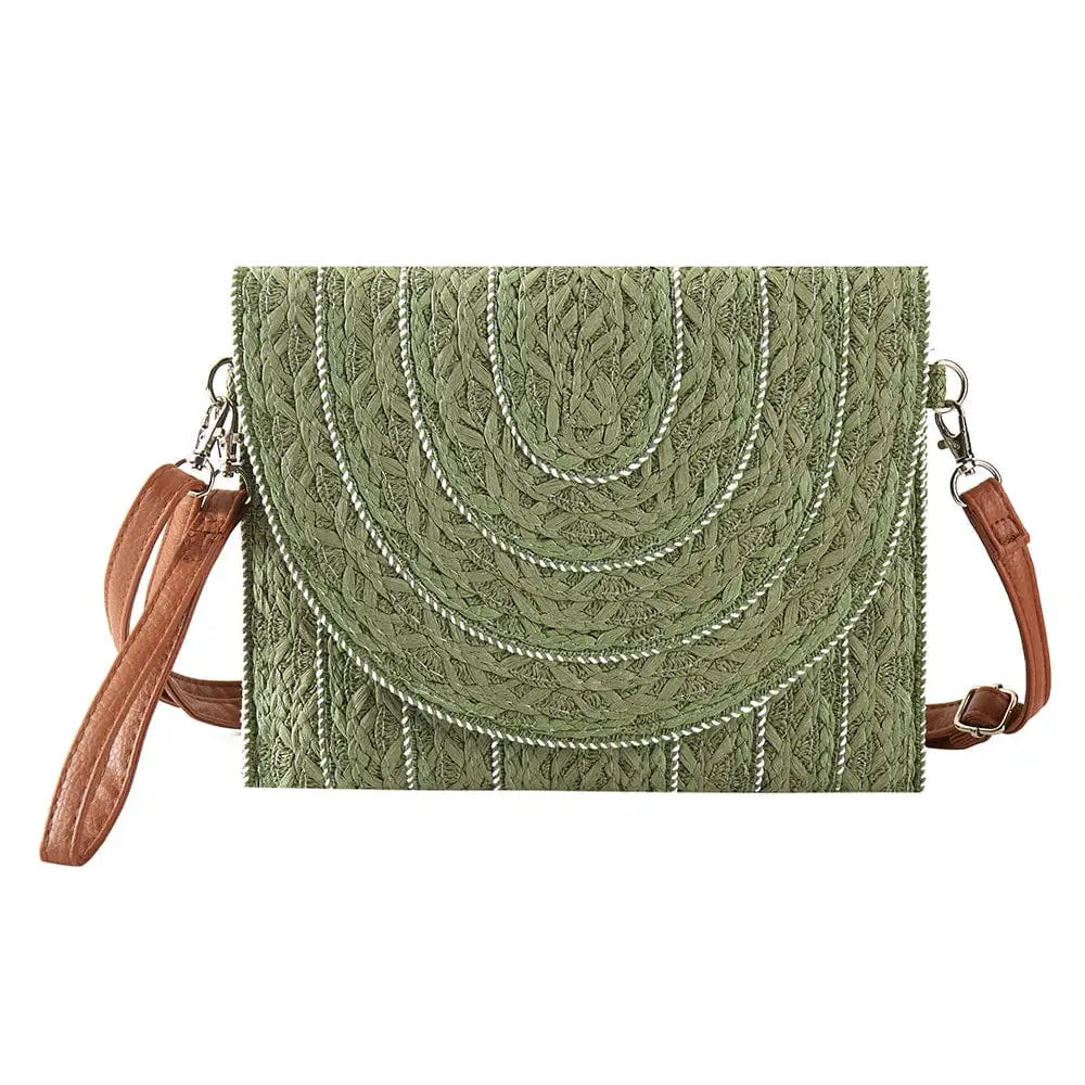 Carly Straw Clutch/Crossbody Bag
