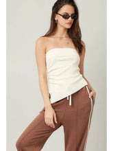 Load image into Gallery viewer, Side Hustle Strapless Top Cream
