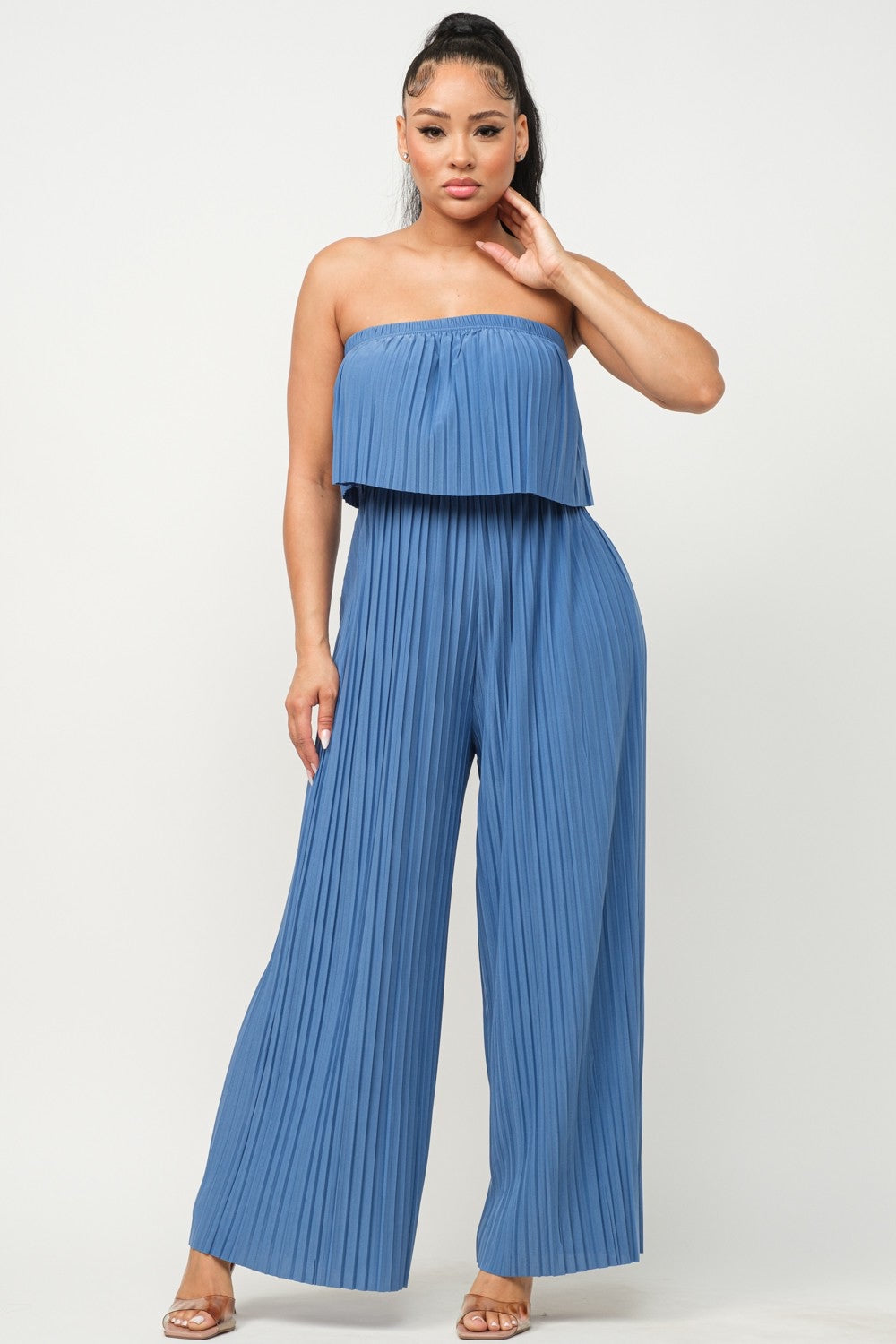 One And Done Jumpsuit Blue