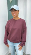 Load image into Gallery viewer, Just plum Luck Sweater
