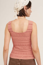 Load image into Gallery viewer, Lace Textured Square Tank
