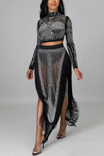 Load image into Gallery viewer, Nashville Nights Rhinestone Skirt
