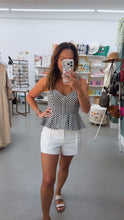 Load image into Gallery viewer, Sweetheart Peplum Crop Top
