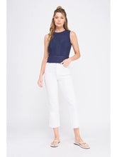 Load image into Gallery viewer, Fine With You Top Navy
