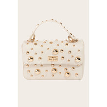 Load image into Gallery viewer, Ball Studded Rectangle Handbag
