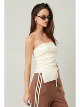 Load image into Gallery viewer, Side Hustle Strapless Top Cream
