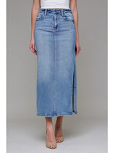 Load image into Gallery viewer, Peyton Midi Skirt Denim
