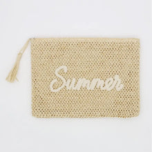 Load image into Gallery viewer, Straw Summer Pouch
